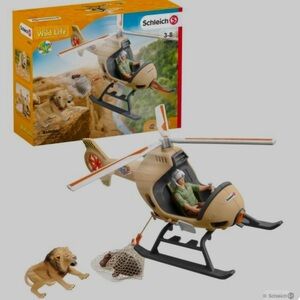 Schleich Wildlife Helicopter Rescue New/Open Box